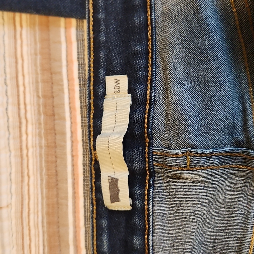 Levi's Dark Blue Capri Jeans 20W Plus - Picture 4 of 6